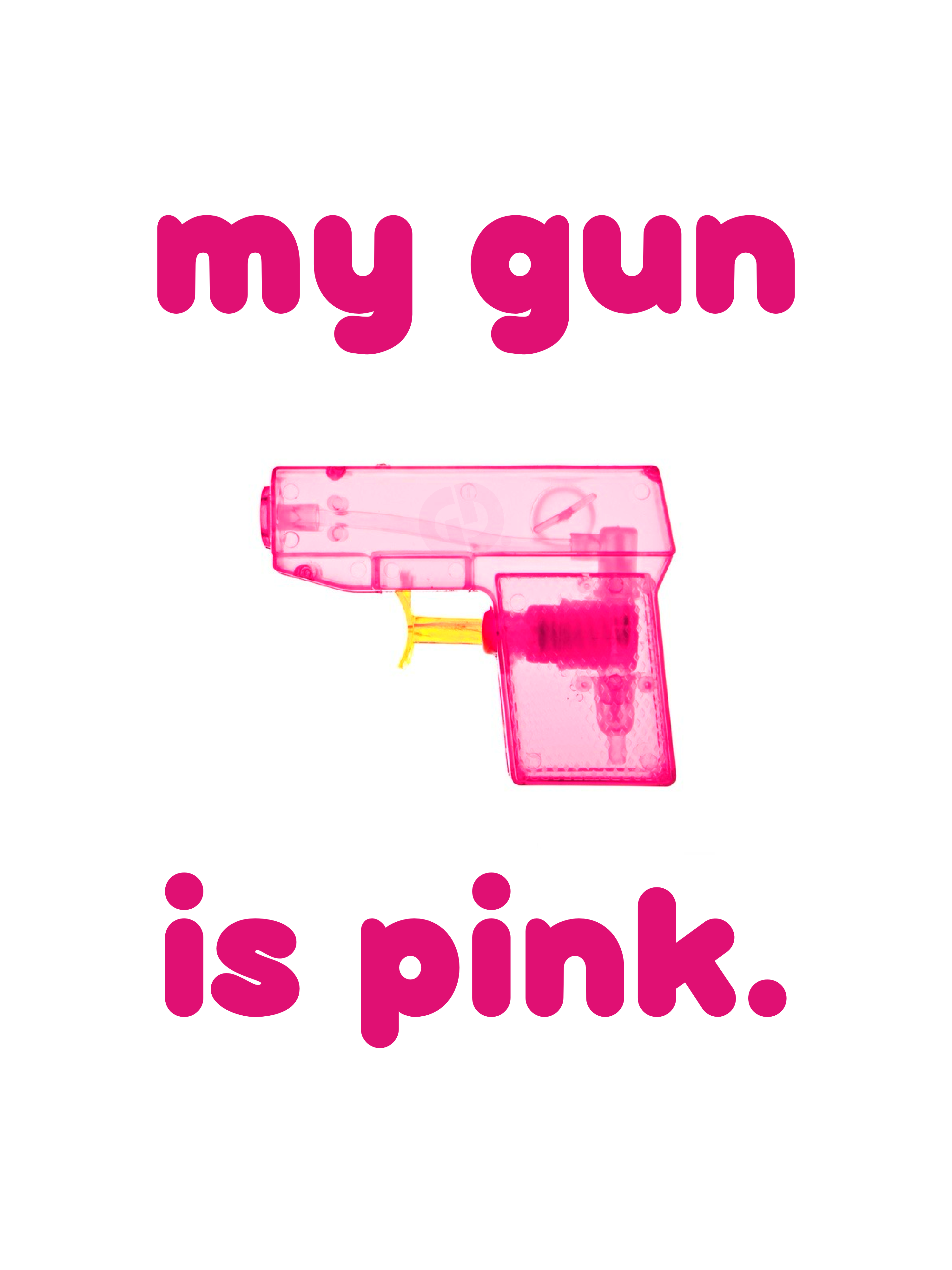 Pink Gun Poster