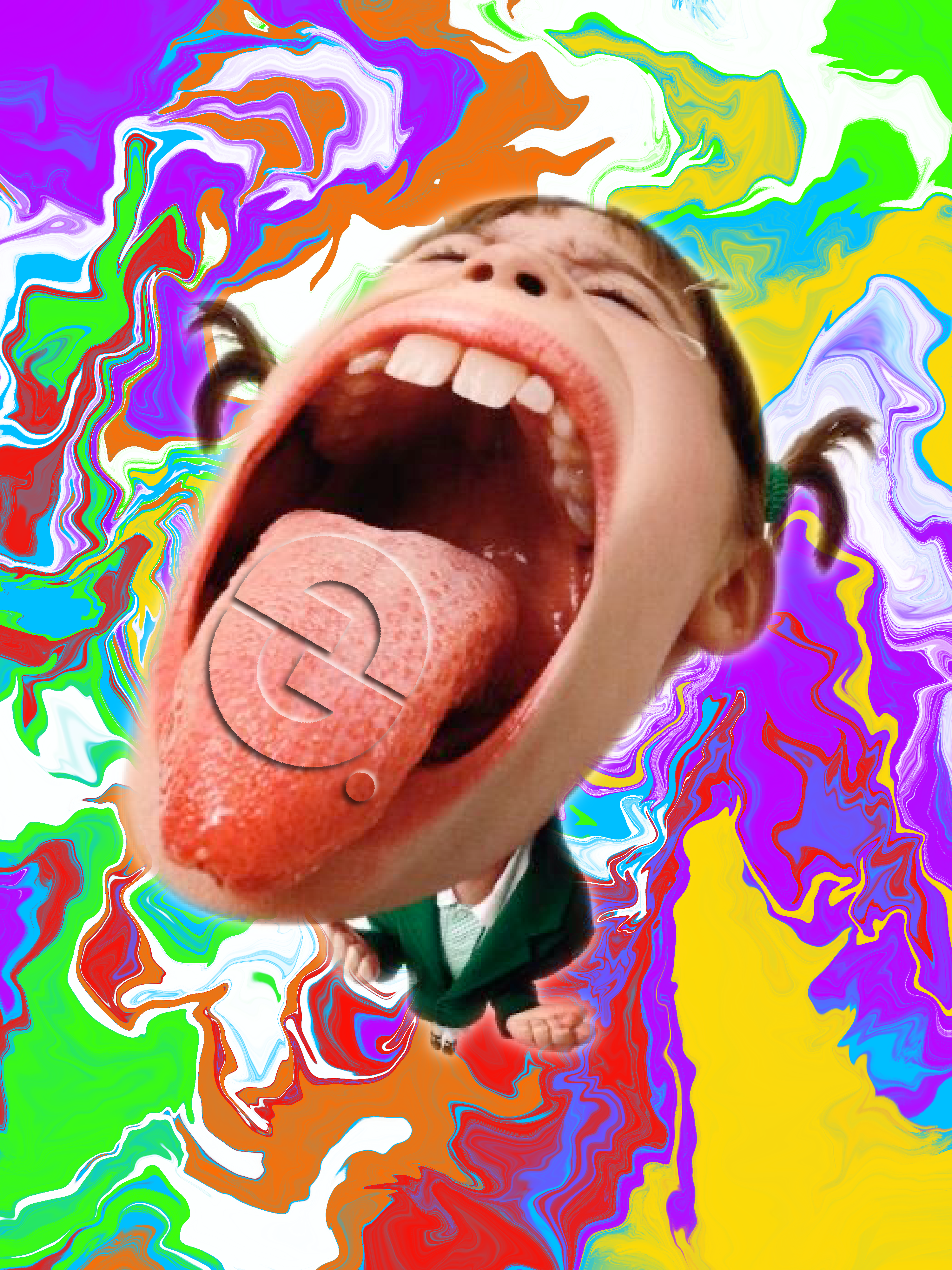 Girl Screaming Poster